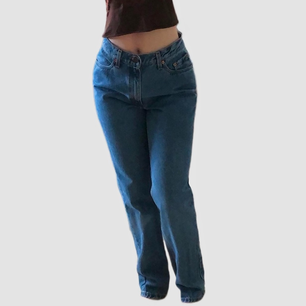 Vintage 90’s Baggy Straight Leg Mid Rise Jeans